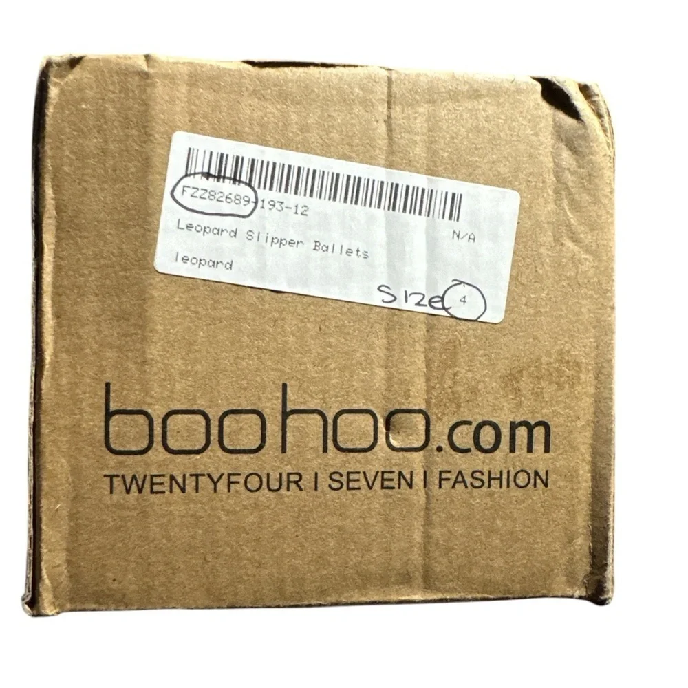 Boohoo Leopard Ballet Flats | Size 4 | New in Box NIB